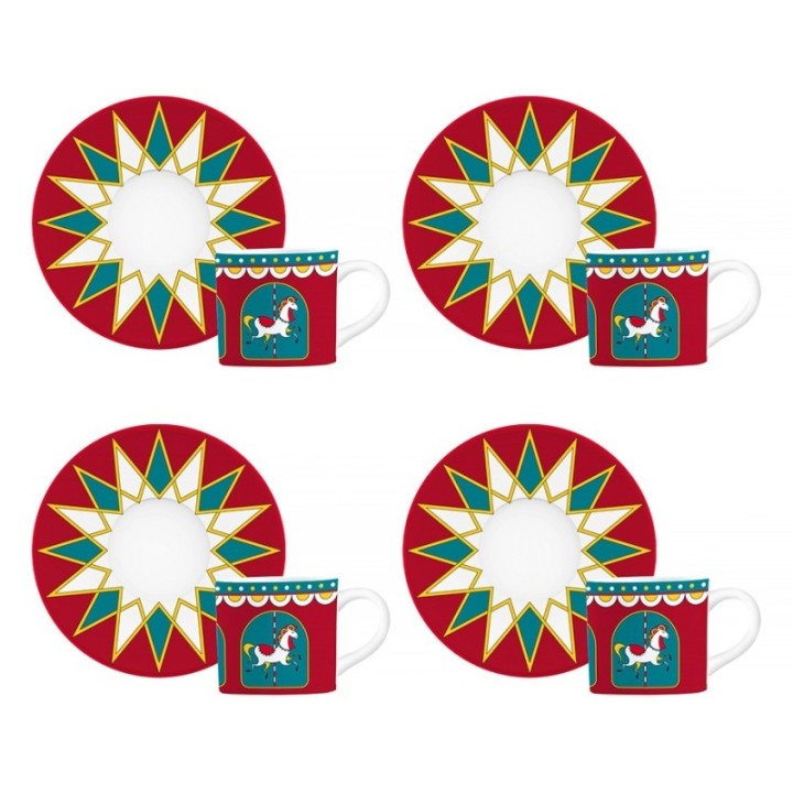 Bialetti Espressomugg Inkl. Kaffefat 4 st