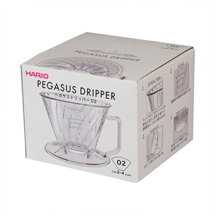 Hario Pegasus Plast Dripper 02 Transparent