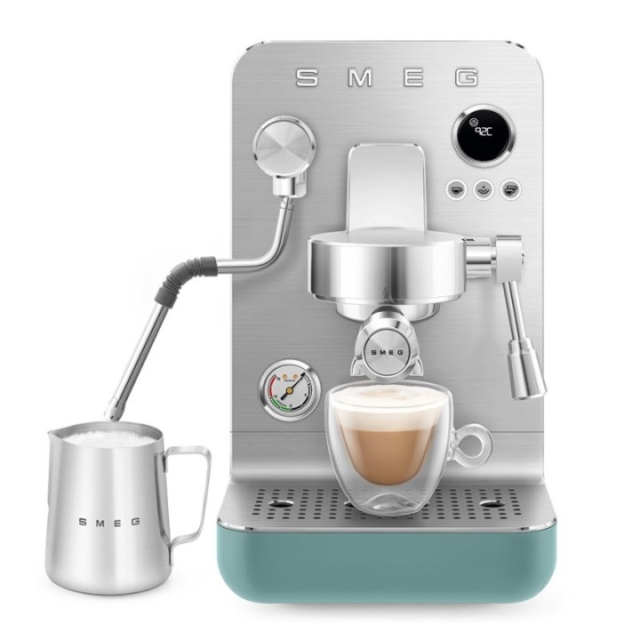 Smeg EMC02EGMEU Minipro Semiautomatisk Espressomaskin Smaragdgrön