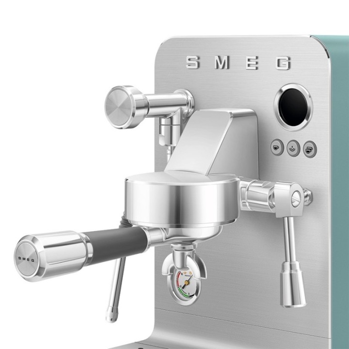 Smeg EMC02EGMEU Minipro Semiautomatisk Espressomaskin Smaragdgrön
