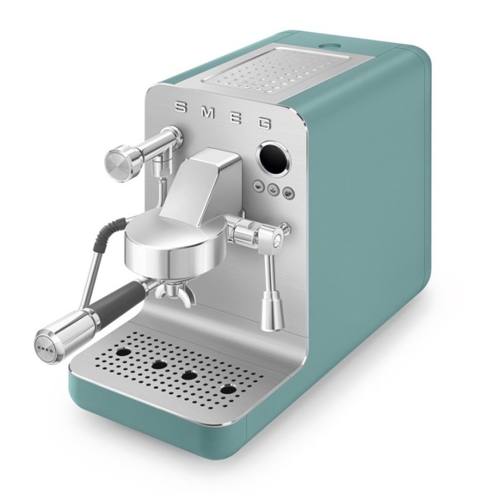 Smeg EMC02EGMEU Minipro Semiautomatisk Espressomaskin Smaragdgrön