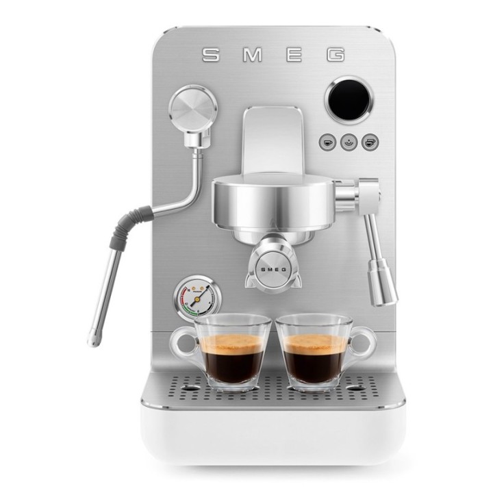 Smeg EMC02WHMEU Minipro Semiautomatisk Espressomaskin Vit