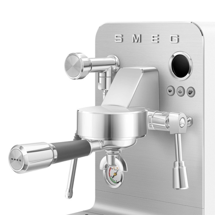 Smeg EMC02WHMEU Minipro Semiautomatisk Espressomaskin Vit