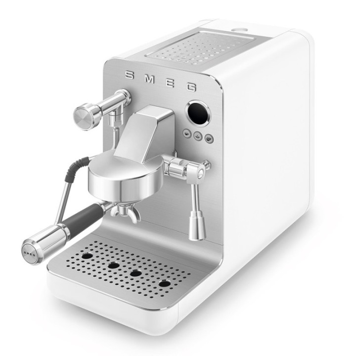 Smeg EMC02WHMEU Minipro Semiautomatisk Espressomaskin Vit