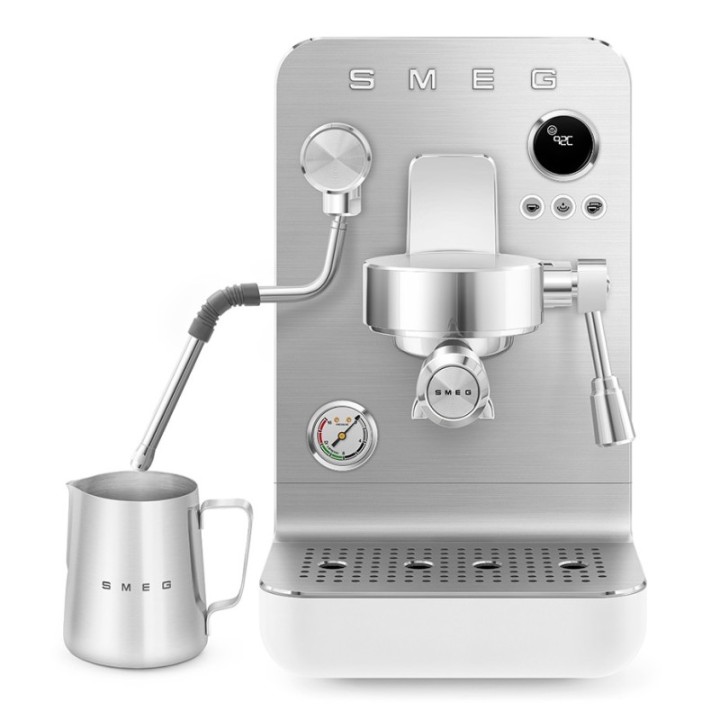 Smeg EMC02WHMEU Minipro Semiautomatisk Espressomaskin Vit