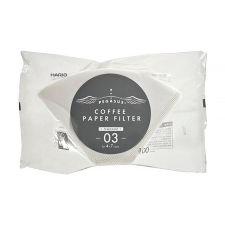 Hario Pegasus Pappersfilter 03 Vit 100 st