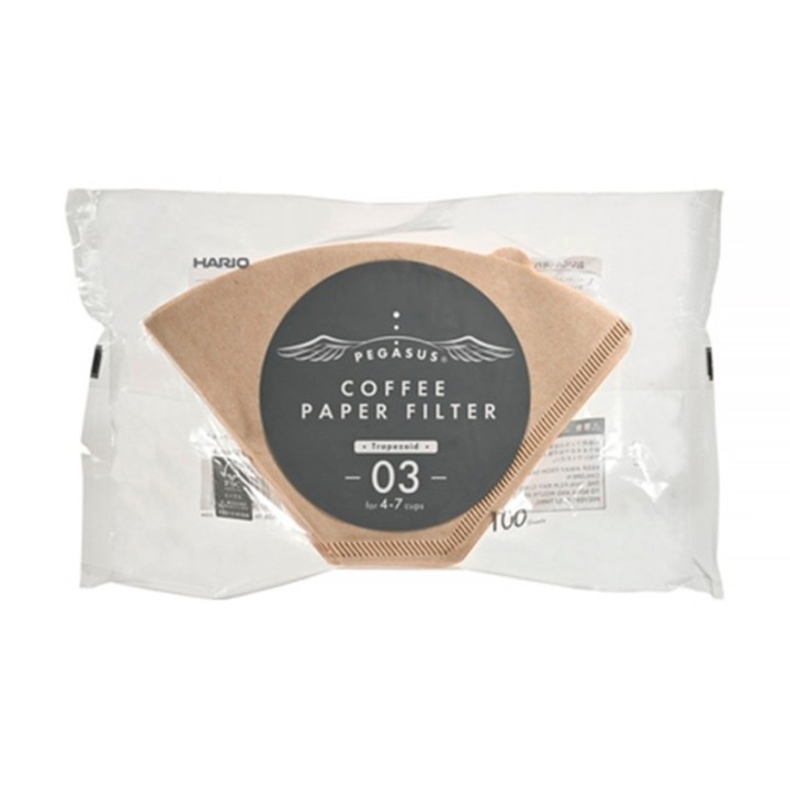 Hario Pegasus Pappersfilter 03 Brun 100 st