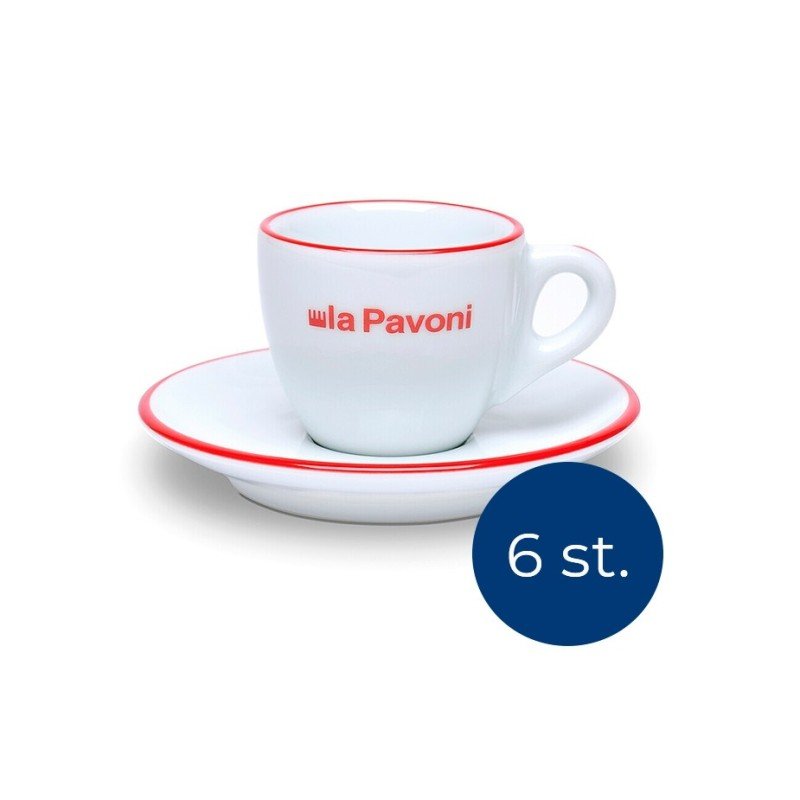 La Pavoni Espressokoppar 7,5 cl 6 st LPACUPCE01