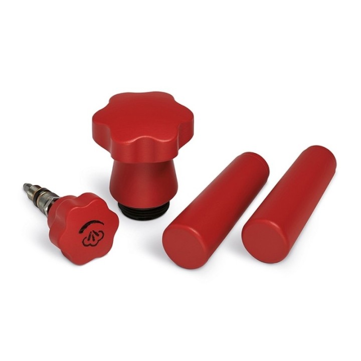 La Pavoni Trähandtag för spak-espressomaskiner Röd LPAHANLRD01