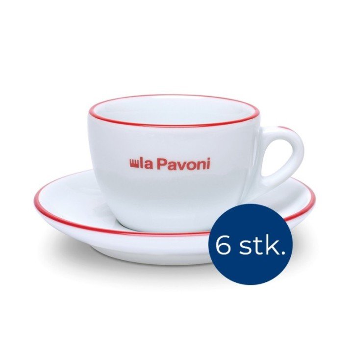 La Pavoni Cappuccinokoppar 18 cl 6 st