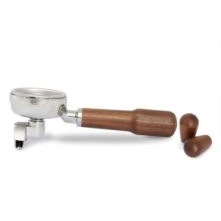 La Pavoni Portafilter dubbelpip inkl. handtag i valnöt till La Pavoni