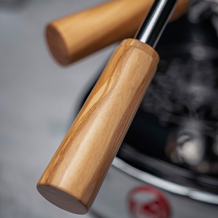 La Pavoni handtag till lever espressomaskiner olivträ LPAHANLOD01