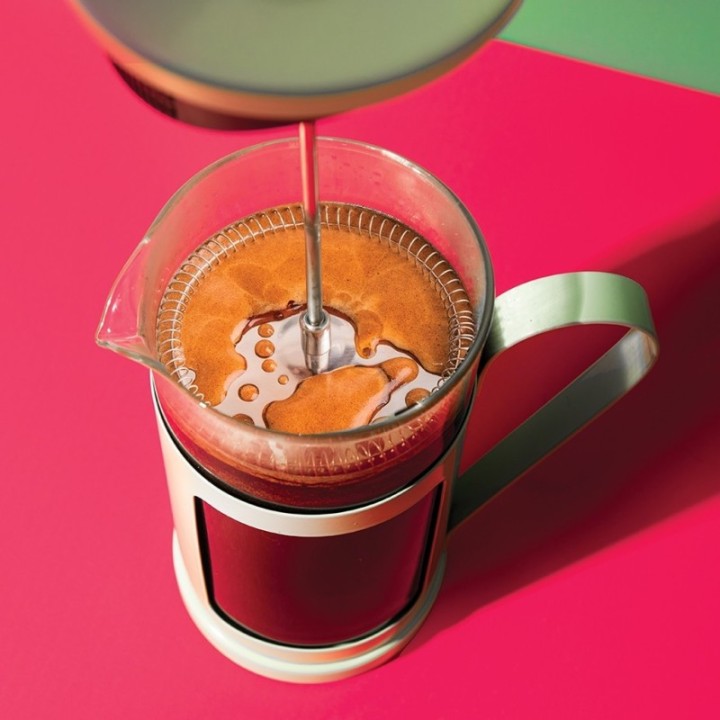 La Cafetière Monaco 8 koppar stempelkanna mintgrön