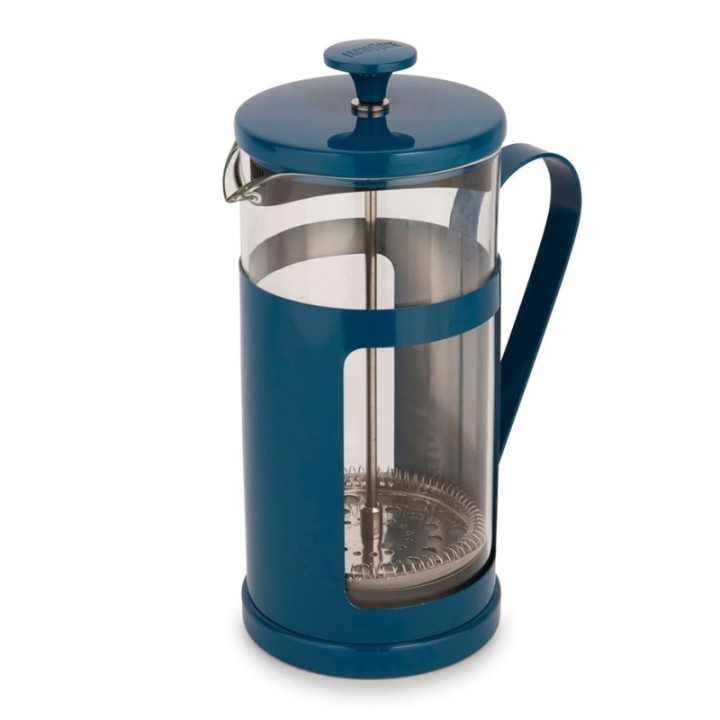 La Cafetière Monaco 8-koppars Stempelkanna Marinblå