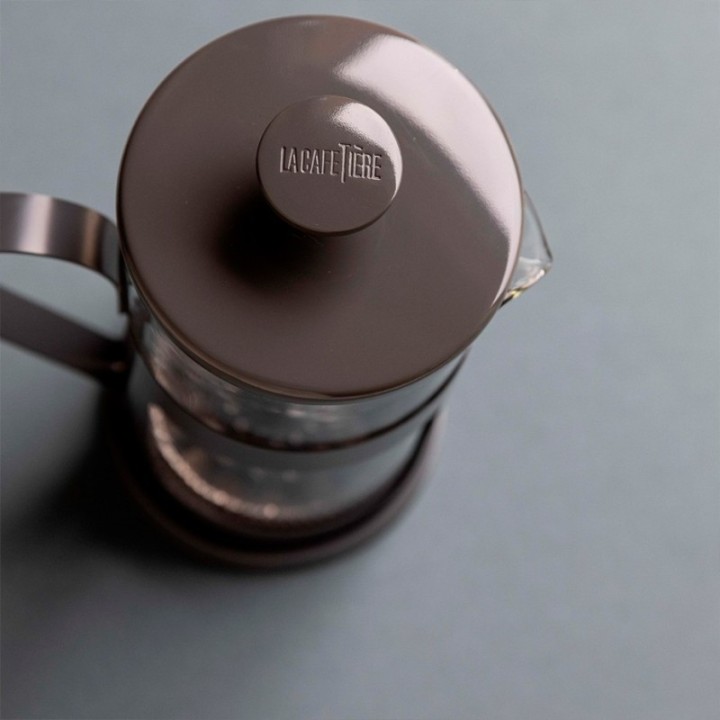 La Cafetière Monaco 8 koppar Stempelkanna Grå