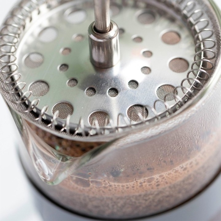 La Cafetière Monaco 8 koppar Stempelkanna Grå