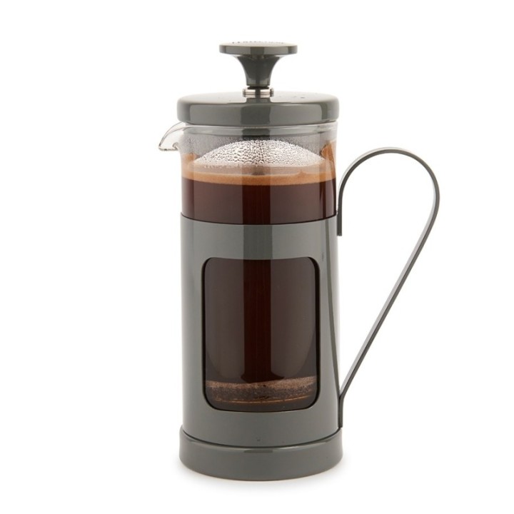 La Cafetière Monaco 3-kopps stempelkanna grå
