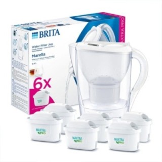 BRITA Marella 2,4L Vit Inkl. 6 st Maxtra Pro Filter