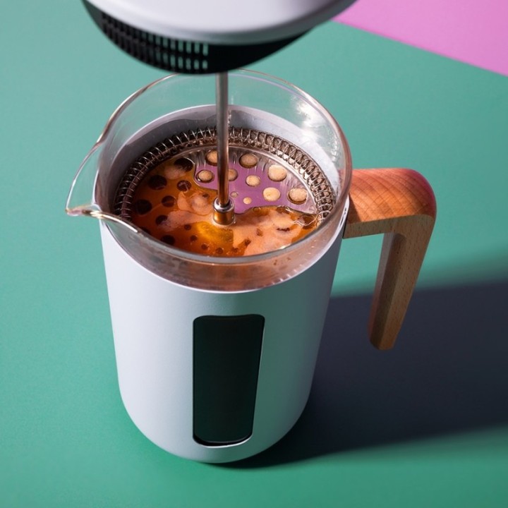 La Cafetière Pisa 3 Koppar Stempelkanna Himmelblå