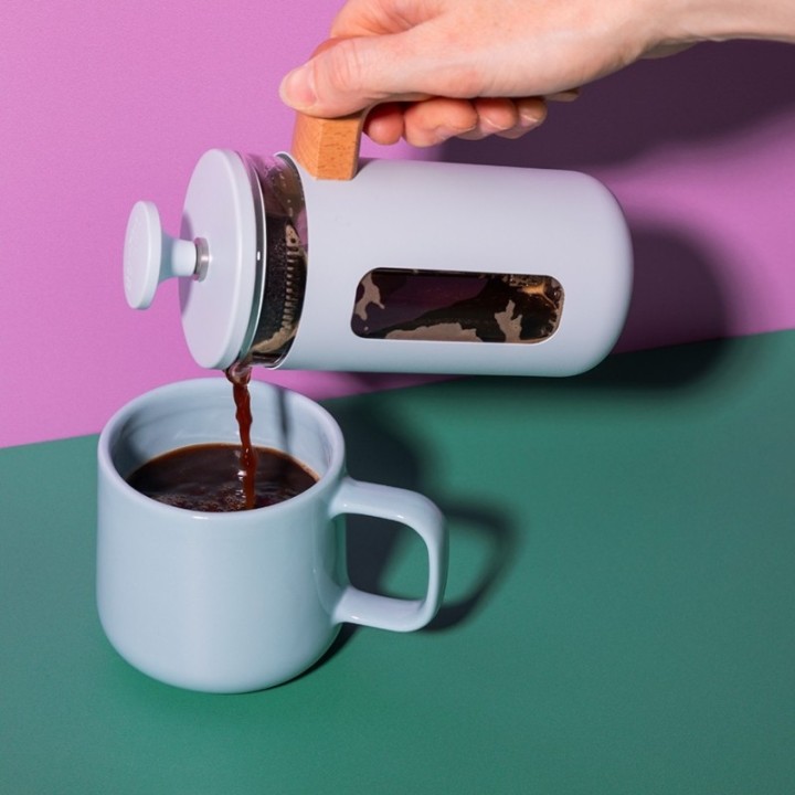 La Cafetière Pisa 3 Koppar Stempelkanna Himmelblå