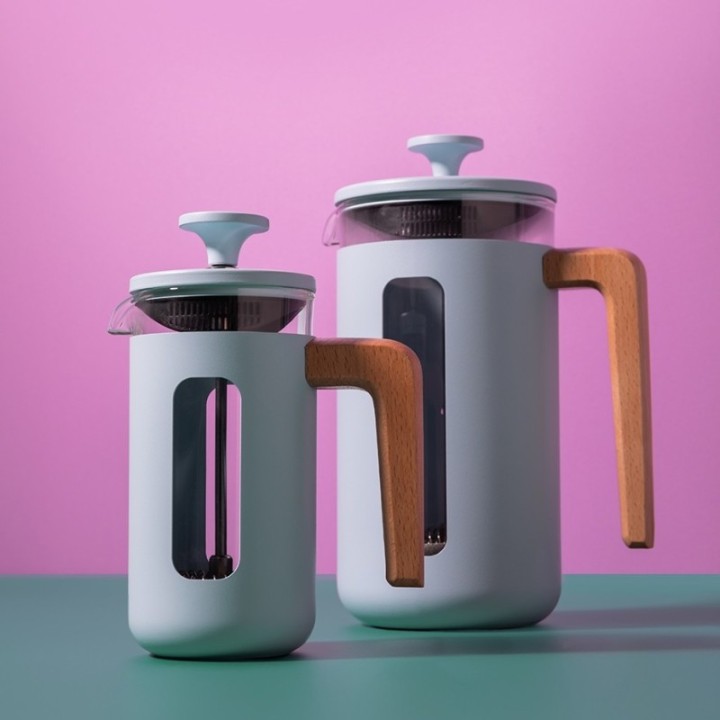 La Cafetière Pisa 3 Koppar Stempelkanna Himmelblå