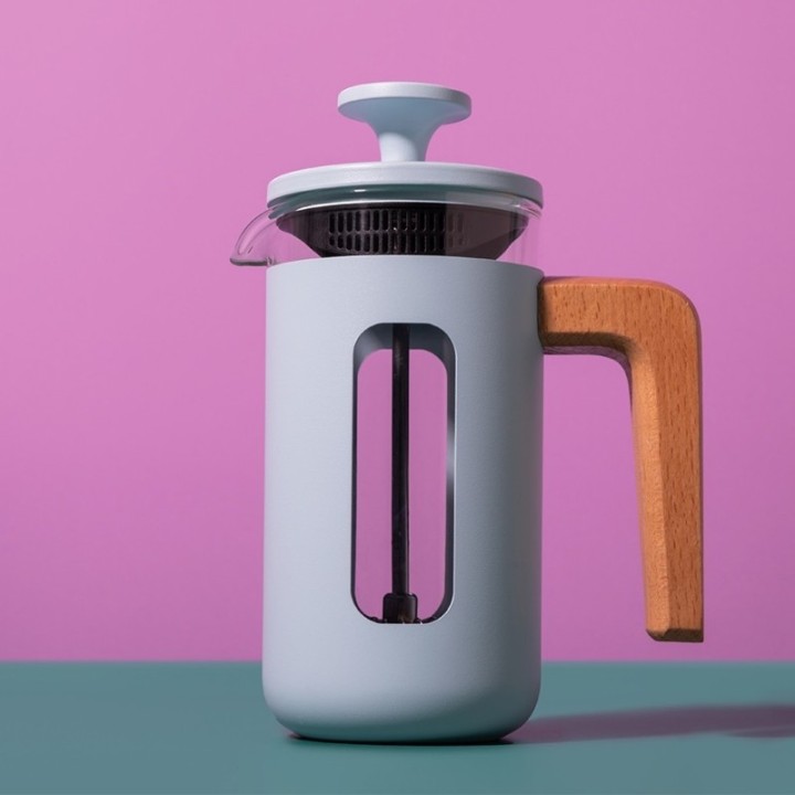 La Cafetière Pisa 3 Koppar Stempelkanna Himmelblå