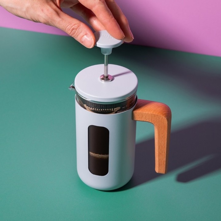 La Cafetière Pisa 3 Koppar Stempelkanna Himmelblå