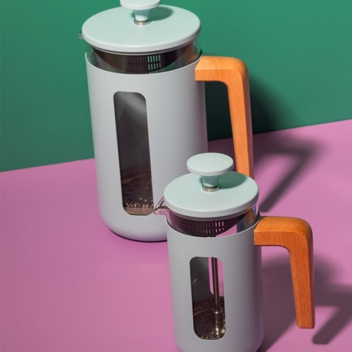 La Cafetière Pisa 3 Koppar Stempelkanna Himmelblå