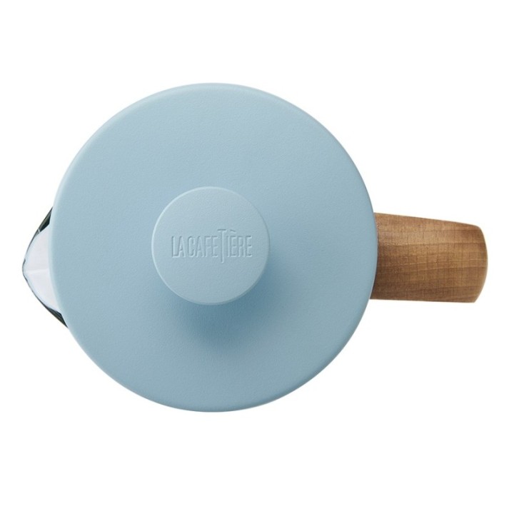 La Cafetière Pisa 8 koppar stempelkanna himmelsblå