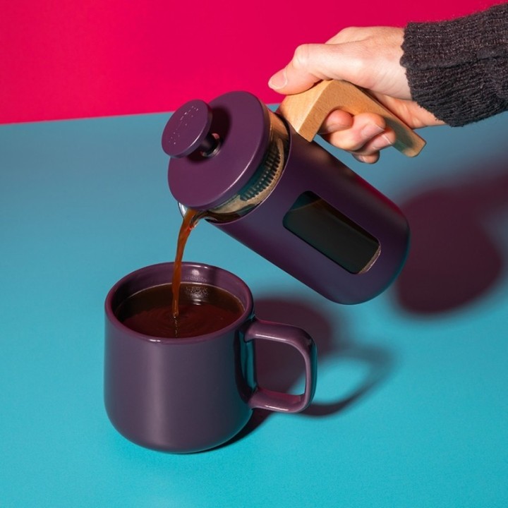 La Cafetière Pisa 3 Koppar Stempelkanna Lila