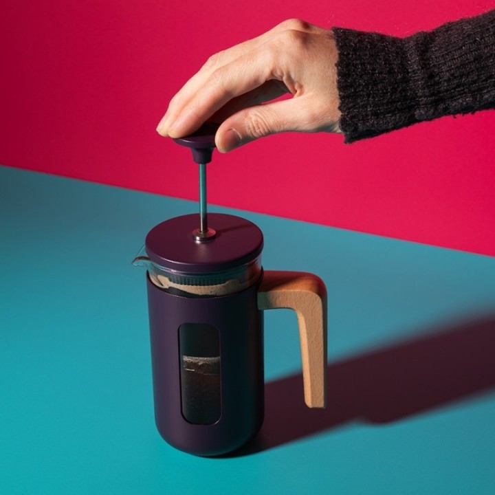 La Cafetière Pisa 3 Koppar Stempelkanna Lila