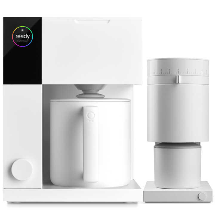 Fellow Aiden Filter Kaffemaskin Vit Inkl. Fellow Opus Espressokvarn Vit