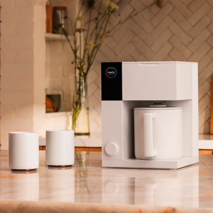 Fellow Aiden Filter Kaffemaskin Vit Inkl. Fellow Opus Espressokvarn Vit