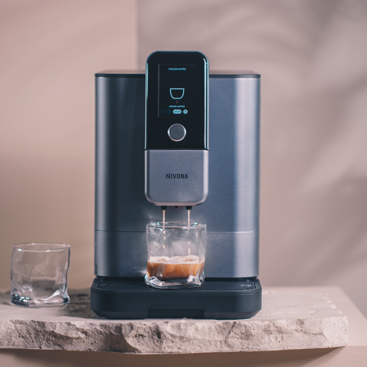 Nivona NIVO 8107 Pearl Blue Inkl. Avkalkning, Kalkfilter, Rengöring & Kaffe