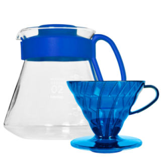 Hario V60 Filterbryggset Blå Inkl. Range Server, Dripper & Filter