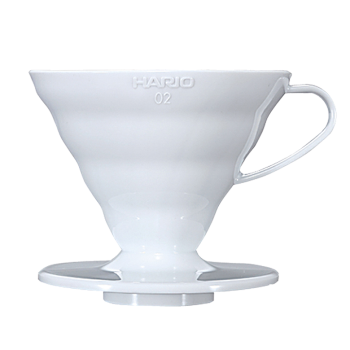 Hario V60 Dripper Vit Plast 2 koppar.