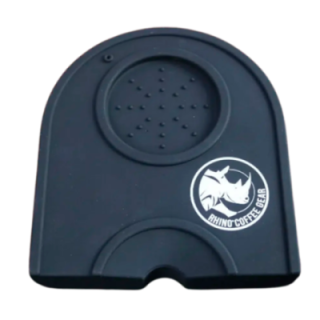 Rhino Classic Portafilter Tampermatta med kant Svart