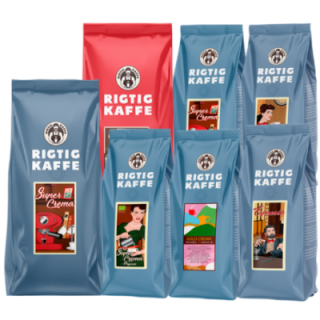 Rigtig Kaffe Mixpaket 4,5 kg Hela kaffebönor