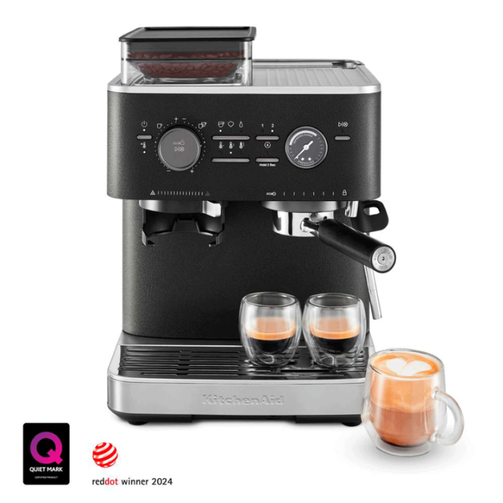 KitchenAid Semiautomatisk Espressomaskin Inkl. Kvarn Cast Iron Black