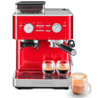 KitchenAid Semiautomatisk Espressomaskin Inkl. Kvarn Röd