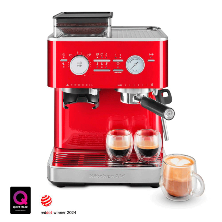 KitchenAid Semiautomatisk Espressomaskin Inkl. Kvarn Röd