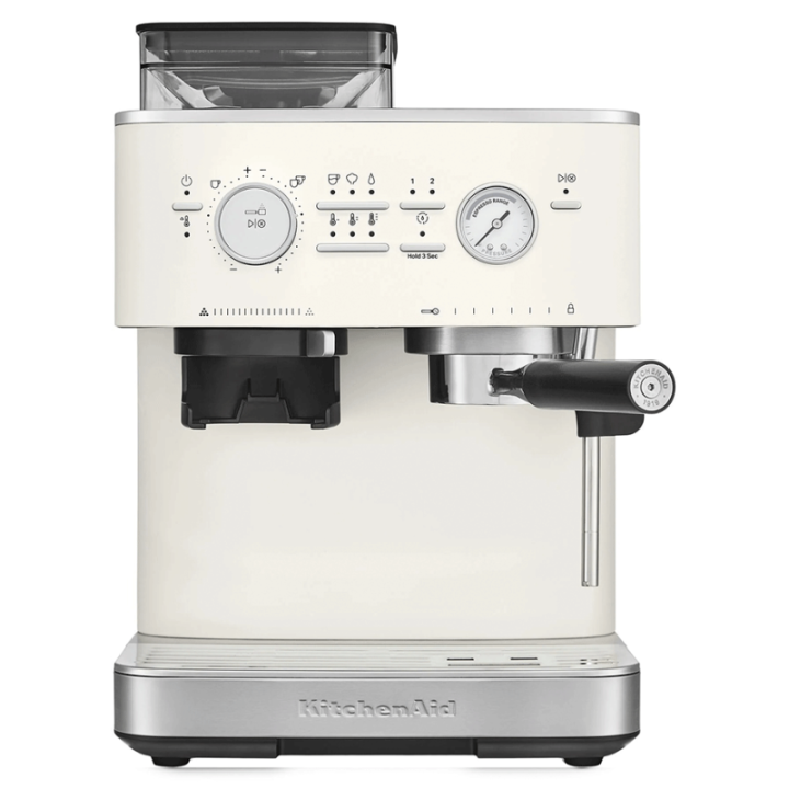 KitchenAid Semiautomatisk Espressomaskin Inkl. Kvarn Porslinsvit