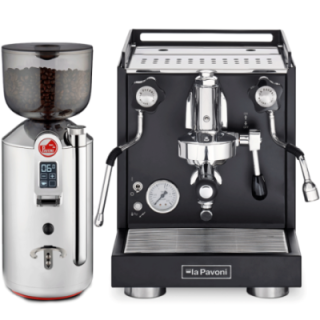 La Pavoni Ny Cellini Classic LPSCCB01EU Inkl. Prosumer espressokvarn