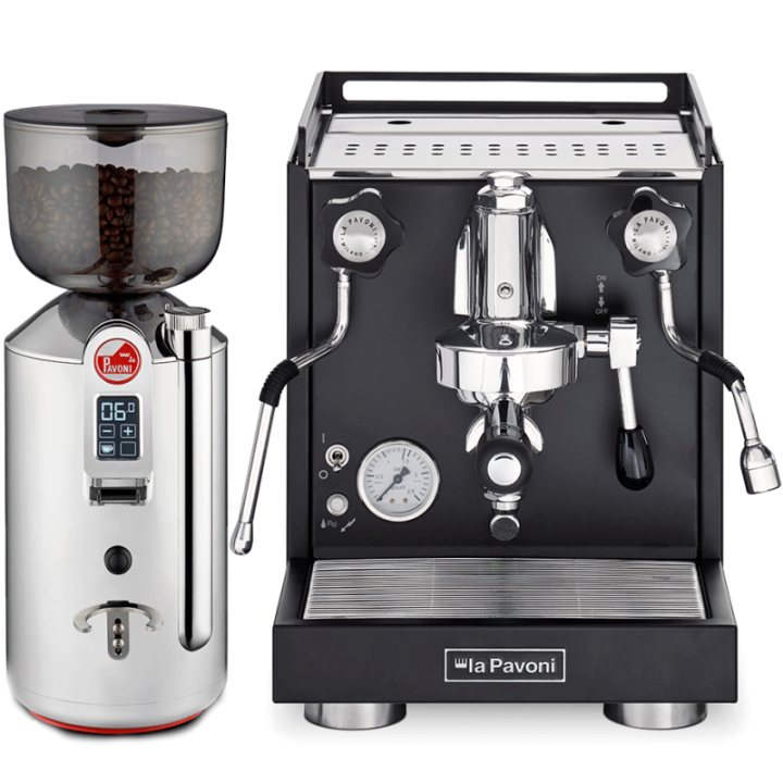 La Pavoni Ny Cellini Classic LPSCCB01EU Inkl. Prosumer espressokvarn