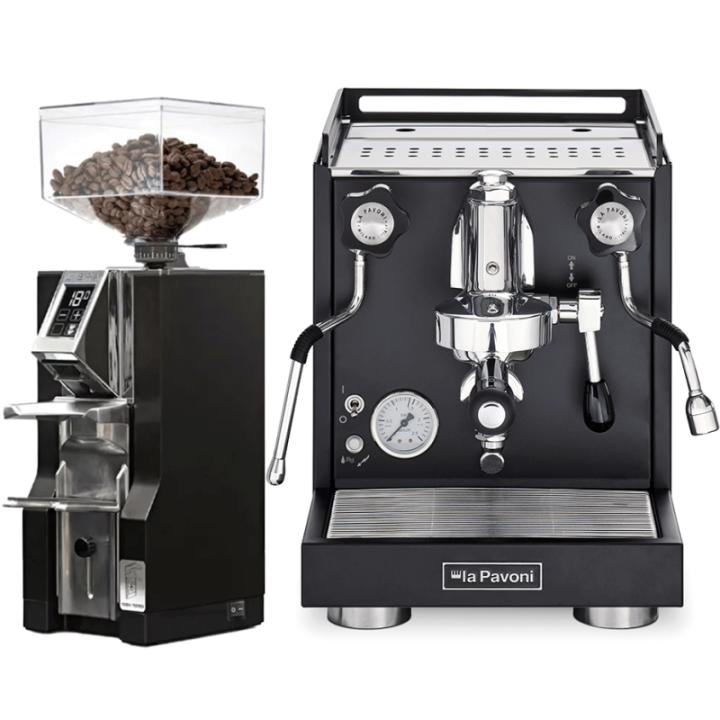 La Pavoni Ny Cellini Classic LPSCCB01EU inkl. Eureka Mignon Libra
