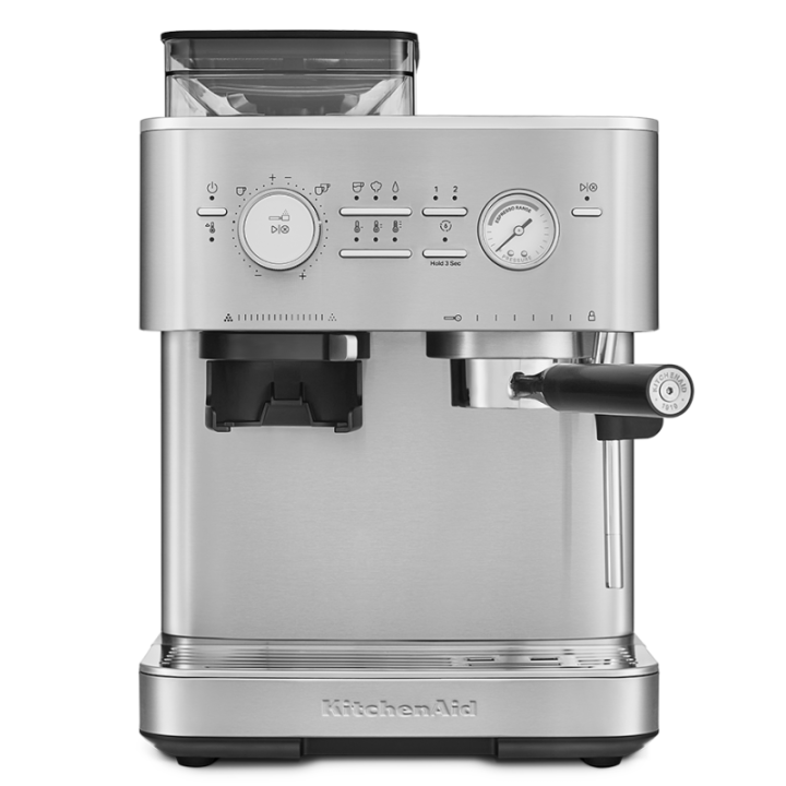 KitchenAid Semiautomatisk espressomaskin inkl. kvarn rostfritt stål