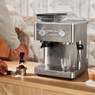 KitchenAid Semiautomatisk espressomaskin inkl. kvarn rostfritt stål