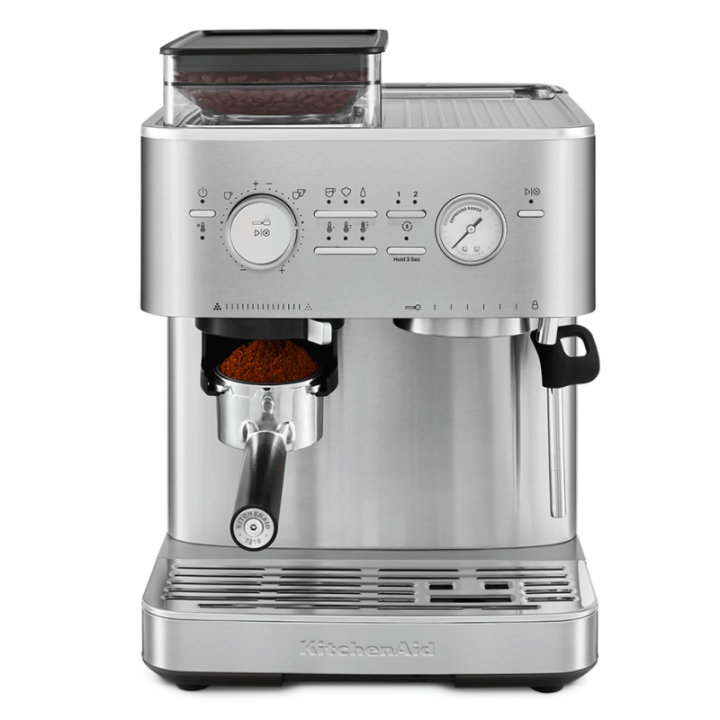 KitchenAid Semiautomatisk espressomaskin inkl. kvarn rostfritt stål