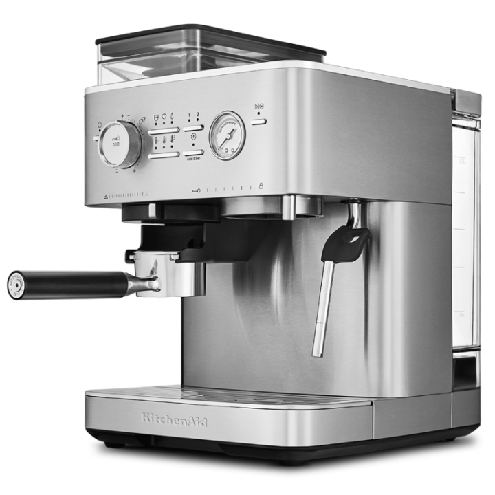 KitchenAid Semiautomatisk espressomaskin inkl. kvarn rostfritt stål