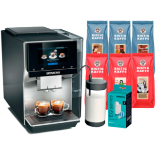Siemens TP715R07 EQ700 Inox Silver Metallic Inkl. skötsel & 3 kg kaffe